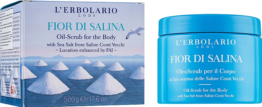Öl-Peeling für den Körper mit Meersalz von Saline Conti Vecchi - L'Erbolario Fior Di Salina Oleo Scrub Per Il Corpo — Bild N2