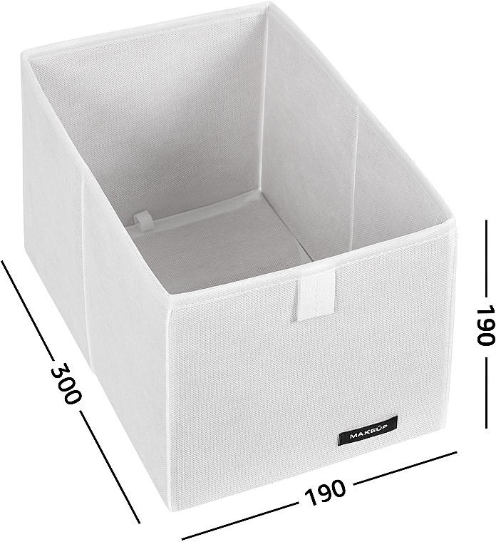 Aufbewahrungs-Organizer M weiß 30x19x19 cm Home - MAKEUP Drawer Underwear Cosmetic Organizer White — Bild N2