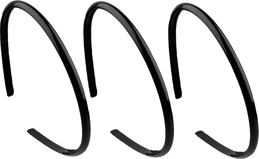 Haarreif Basic klein 3 St. schwarz - Titania — Bild N1