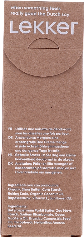 Natürliches Creme-Deodorant ohne Duft - The Lekker Company Natural Deodorant Neutral — Bild N3