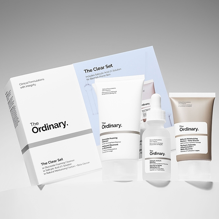 The Ordinary The Clear Set (Reinigungsschaum 50ml + Gesichtsserum 30ml + Gesichtscreme 30ml) - Gesichts- und Körperpflegeset — Bild N4