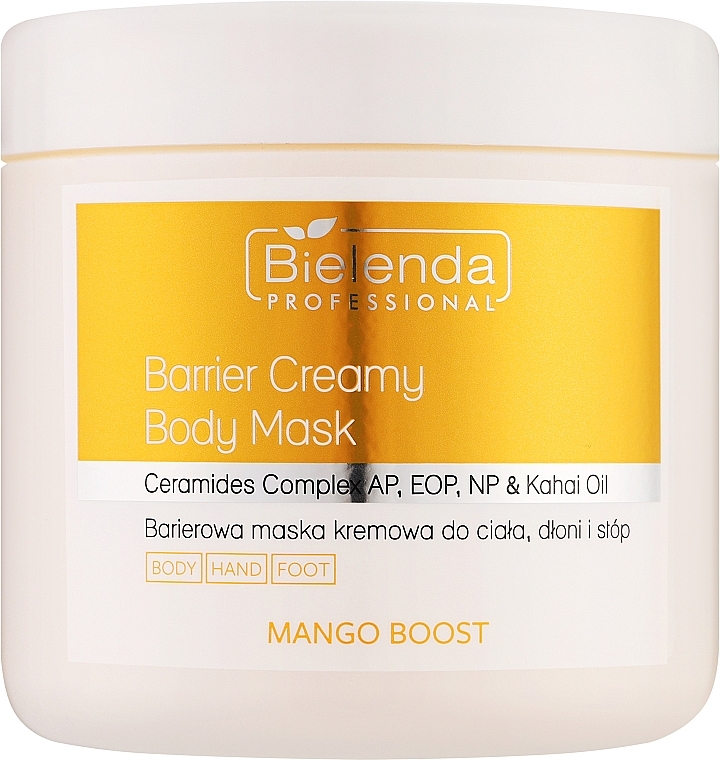 Bielenda Professional Mango Boost Barrier Creamy Body Mask  - Creme-Maske für den Körper — Bild N1