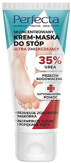 Intensiv weichmachende und regenerierende Creme-Fußmasake mit Urea - Perfecta Concentrated Ultra-Softening Foot Cream-Mask — Bild N1
