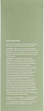 Feuchtigkeitsspendendes und beruhigendes Gesichtstonikum mit Aloe Vera-Extrakt - The Skin House Aloe Fresh Toner — Bild N3