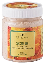 Gesichtspeeling mit Ringelblumextrakt für fettige Haut - Hristina Cosmetics Calendula Extract Scrub — Bild N1