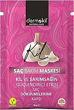 Düfte, Parfümerie und Kosmetik Maske gegen Haarausfall mit Tonerde und Knoblauch - Dermokil Garlic Hair Care Mask 