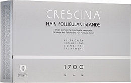 Düfte, Parfümerie und Kosmetik Anti-Haarausfall Ampullen für Männer 1700 - Crescina Hair Follicular Islands Man Complete Treatment 1700