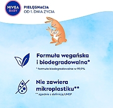 Biologisch abbaubare Tücher 2x57 St. - Nivea Baby Soft & Cream — Bild N4