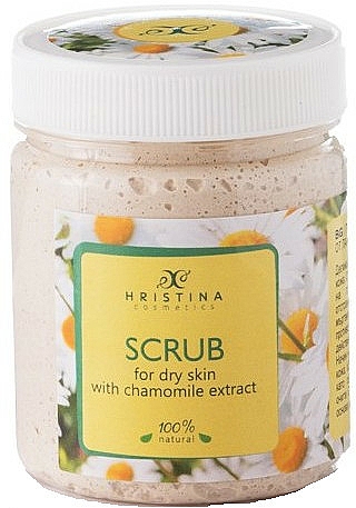 Gesichtspeeling Kamille - Hristina Cosmetics Chamomile Extract Scrub — Bild N1