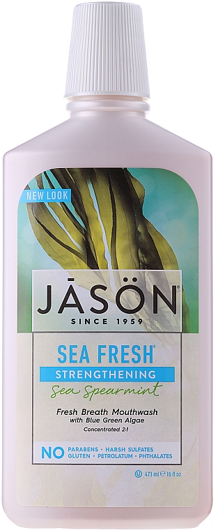 Pflegendes Mundwasser mit grüner Minze - Jason Natural Cosmetics Sea Fresh Strengthening
