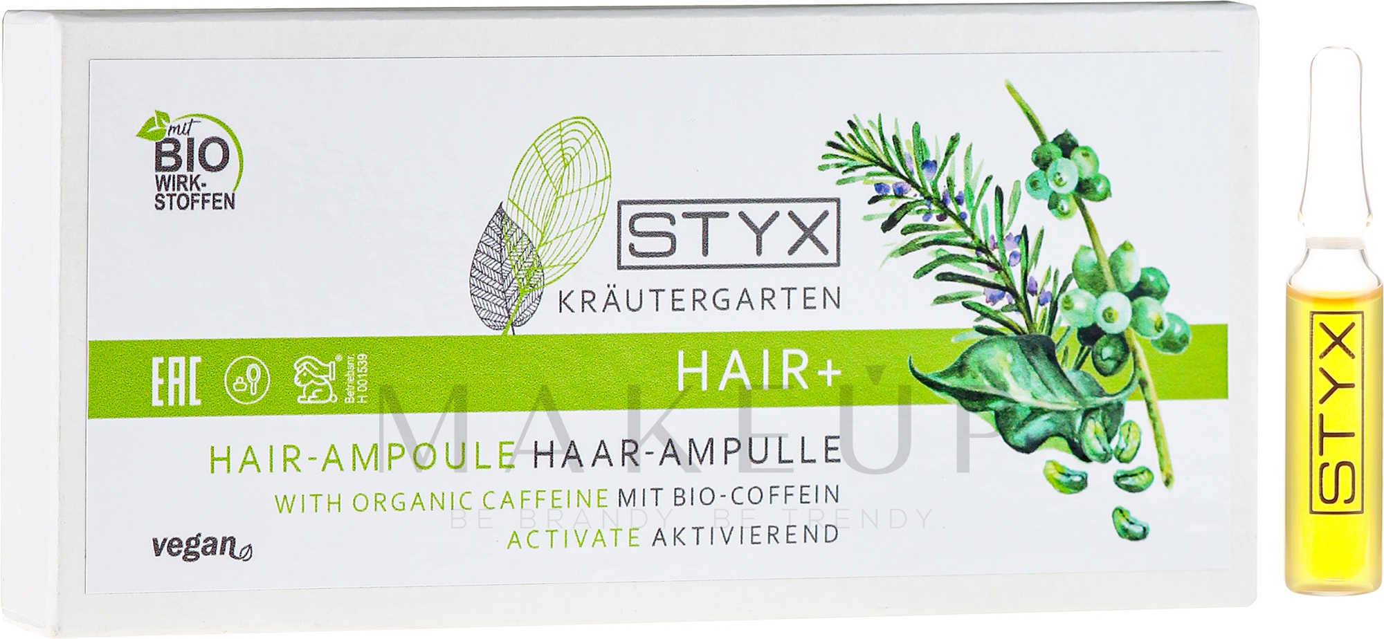 Haarampullen mit Bio Coffein - Styx Naturcosmetic Haar Balsam mit Melisse — Bild 10 x 2 ml