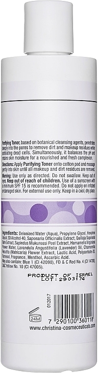 Lavendel-Reinigungstonikum für trockene Haut - Christina Purifying Toner for dry skin with Lavender — Foto N2