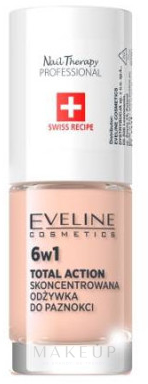 6in1 Nagelconditioner - Eveline Cosmetics Nail Therapy Professional 6 in 1 Care & Color — Bild Nude