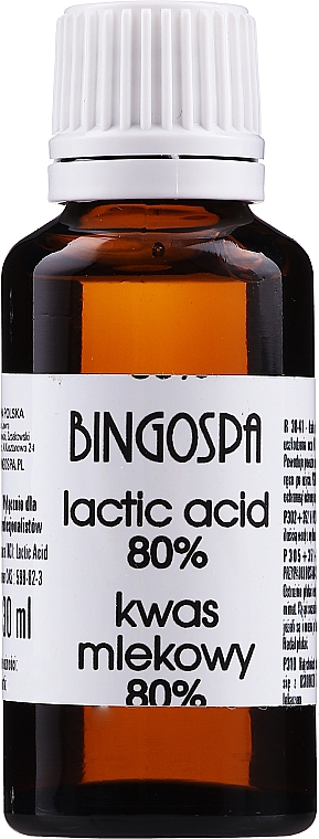 Milchsäure 80% (für professionellen Gebrauch) - BingoSpa — Bild N1