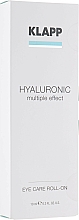 Düfte, Parfümerie und Kosmetik Augenkonturserum für Tag und Nacht mit Hyaluronsäure - Klapp Hyaluronic Eye Roll-On