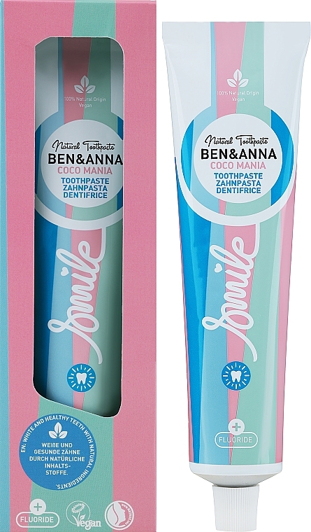Natürliche Zahnpasta - Ben & Anna Natural Toothpaste Coco Mania — Bild N3