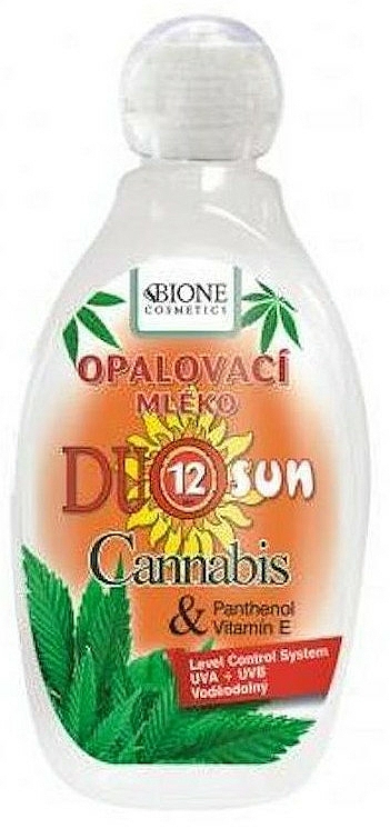 Körper Sonnenschutzmilch - Bione Cosmetics Duo Sun SPF12 Cannabis + Panthenol Sun Lotion