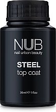 Düfte, Parfümerie und Kosmetik Nagelüberlack ohne Klebeschicht - NUB Steel Top Coat