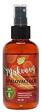 Düfte, Parfümerie und Kosmetik Bräunungsöl für Körper und Gesicht mit Karottenextrakt, Orangen- und Mandelöl SPF 6 - Vivaco Bio Carrot Suntan Oil SPF 6