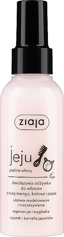 Zweiphasiges Haarspülung-Spray mit Mango, Papaya und Kokosnuss - Ziaja Jeju