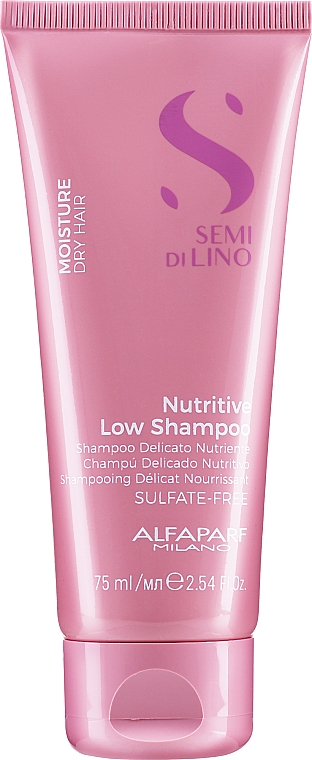 GESCHENK! Sulfatfreies pflegendes Shampoo - Alfaparf Semi Di Lino Nutritive Low Shampoo — Bild N1