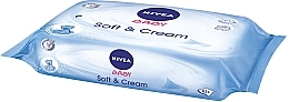 Sanfte und beruhigende Baby-Feuchttücher 2x63 St. - NIVEA Baby Soft & Cream — Bild N3