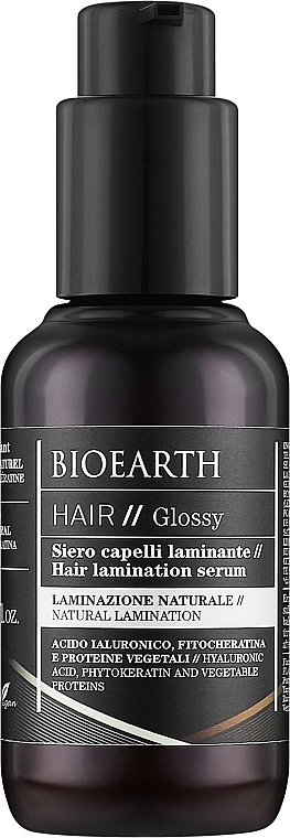 Laminierendes Serum für glänzendes Haar - Bioearth Glossy Hair Lamination Serum  — Bild N1