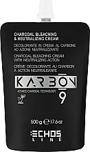 Düfte, Parfümerie und Kosmetik Aufhellende Haarcreme mit Neutralisator - Echosline Karbon 9 Charcoal Bleaching & Neutralizing Cream