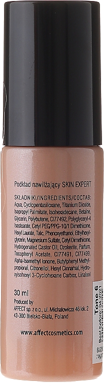 Feuchtigkeitsspendende Foundation - Affect Cosmetics Skin Expert Moisturizing Foundation — Bild N2