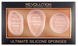 Düfte, Parfümerie und Kosmetik Silikon Make-up Applikator-Set 3 St. - Makeup Revolution Ultimate Silicone Sponge Set