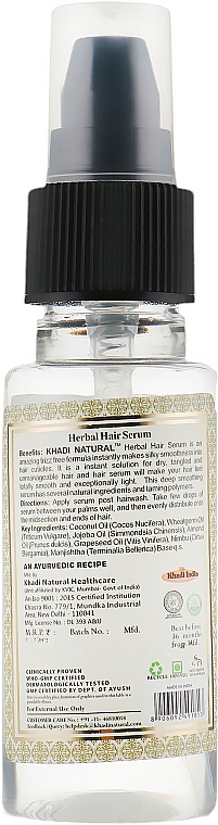 Ayurvedisches Haarserum - Khadi Natural Herbal Hair Serum — Bild N3