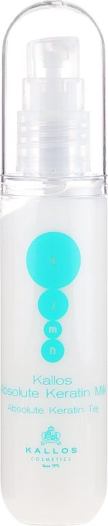 Feuchtigkeitsspendendes Haarserum mit Keratin und Milch - Kallos Cosmetics Absolute Keratin Milk — Bild N2