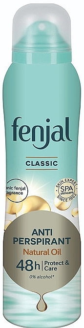 Deospray Antitranspirant - Fenjal Classic Antyperspirant Natural Oil — Bild N1