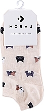 Damensocken aus Baumwolle mit Kätzchen beige - Moraj — Bild N1