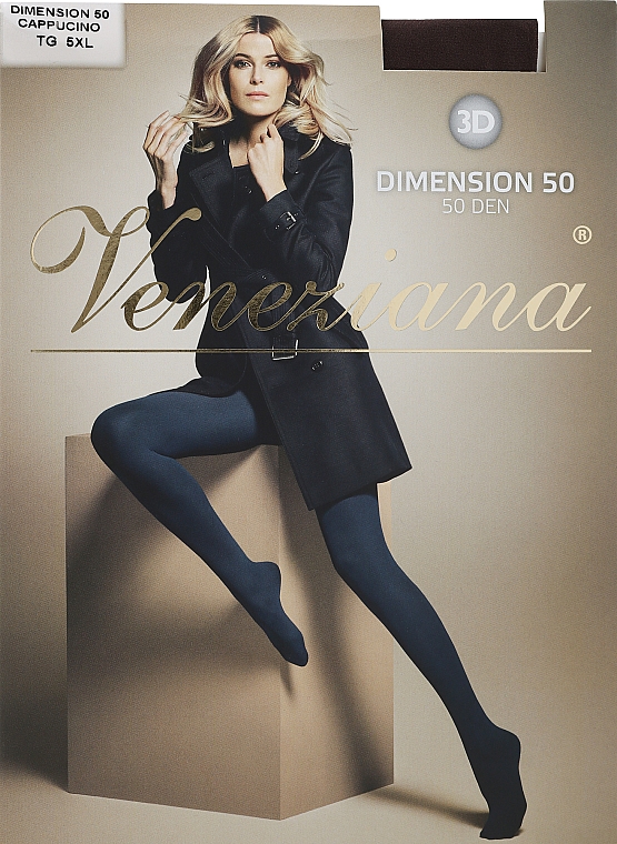 Strumpfhose für Damen Dimension 3D 50 Den Cappuccino - Veneziana — Bild N1