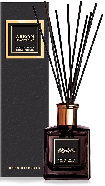 Raumerfrischer Schwarze Vanille PSB03 - Areon Home Perfume Vanilla Black Reed Diffuser  — Bild N1