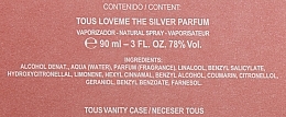 Tous LoveMe The Silver Parfum - Duftset (Eau 90ml + Kosmetiktasche)  — Bild N5