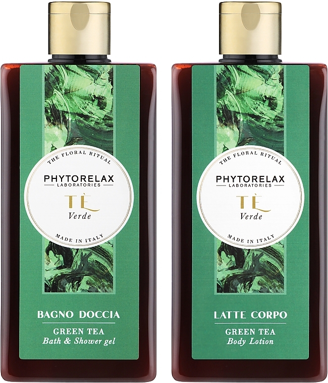 Körperpflegeset - Phytorelax Laboratories The Floral Ritual Green Tea (Duschgel 250ml + Körperlotion 250ml) — Bild N2