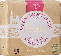 Düfte, Parfümerie und Kosmetik Bio Seife mit Rosenblättern - La Corvette Douceur Bio Rose Petals Soap