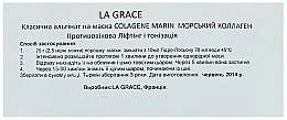 Alginat-Gesichtsmaske Meereskollagen - La Grace Masque Collagene Marin﻿ — Bild N2