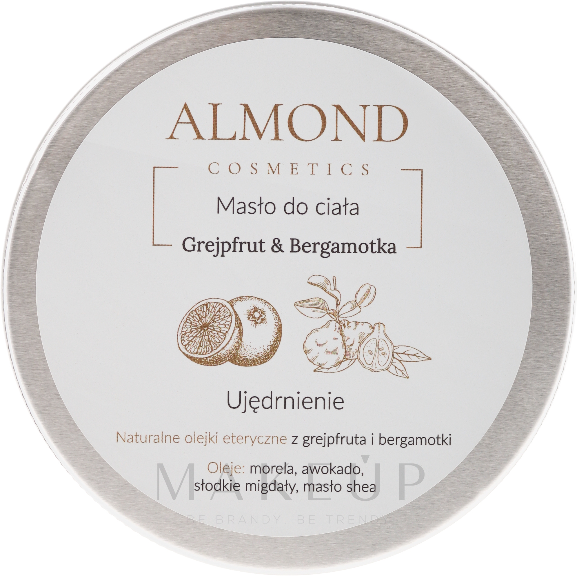 Körperbutter mit Grapefruit und Bergamotte - Almond Cosmetics Grapefruit & Bergamot Body Butter — Bild 200 ml