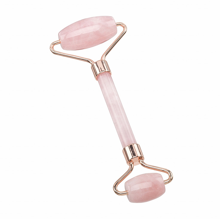 Massageroller für das Gesicht aus Rosenquarz - Zoe Ayla Luxurious Rose Quartz Facial Roller — Bild N2