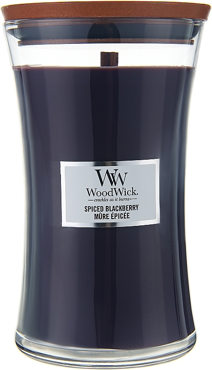 Duftkerze im Glas Spiced Blackberry - WoodWick Hourglass Candle Spiced Blackberry  — Bild N3