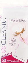 Düfte, Parfümerie und Kosmetik Kosmetische Wattepads Pure Effect 50 St. - Cleanic Face Care Cotton Pads