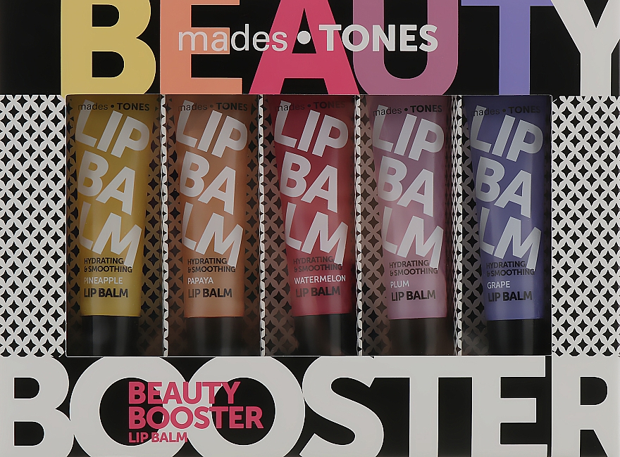 Lippenset - Mades Cosmetics Tones Lip Balm quintet (5 x balm/15ml) — Bild N1
