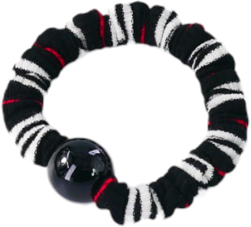 Haargummi schwarz-weiß - Lolita Accessories — Bild N1