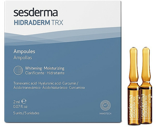 Aufhellendes und feuchtigkeitsspendendes Produkt in Ampullen - Sesderma Hidraderm TRX Ampoules — Bild N1