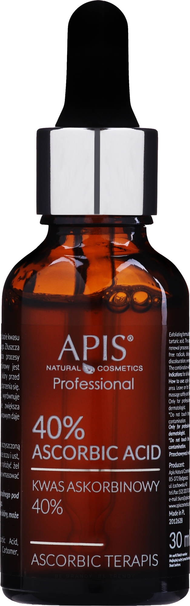 Ascorbinsäure 40% - APIS Professional Ascorbic TerApis Ascorbic Acid 40% — Bild 30 ml