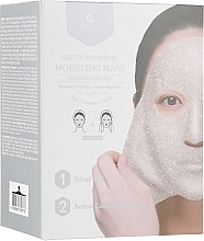 Düfte, Parfümerie und Kosmetik Aufhellende und feuchtigkeitsspendende Modelliermaske für das Gesicht mit Seiden-Aminosäure, Perlen-Exktrakt und Niacinamide - Shangpree Silver Premium Modeling Mask