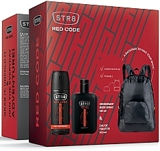 STR8 Red Code - Duftset (Eau de Toilette 100ml + Deospray 150ml + Rucksack)  — Bild N1